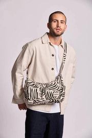 Hindbag Emile Multi Pocket Schoudertas - Tijger Ecru