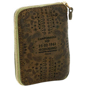 Campomaggi Floriana Laser Cashmere Portemonnee - Militair Groen