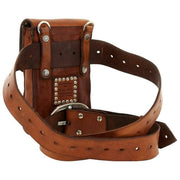Campomaggi Siena Stud Telefoonhouder Tas - Cognac Tan