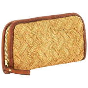 Campomaggi Veracruz leren tas van stro - natuurlijk beige/cognacbruin