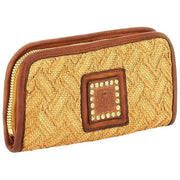Campomaggi Veracruz leren tas van stro - natuurlijk beige/cognacbruin