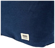 Roka Hoxton grote katoenen canvas schoudertas - admiraalblauw