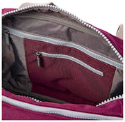 Roka Gatwick kleine plunjezak van gerecycled canvas - kersenlak rood
