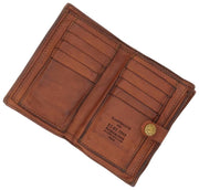 Campomaggi Pisa Ornella geweven portemonnee - Cognac Tan