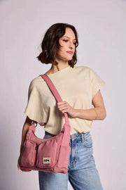 Hindbag Emile Multi Pocket Schoudertas - Blozend Roze