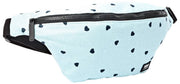 Roka Mill Hill katoenen canvas heuptasje - hartprint blauw