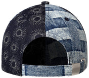 Kangol denim mashup baseballpet - blauwe picknick