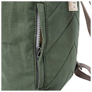 Roka Hampton kleine katoenen canvas rugzak - Wilggroen