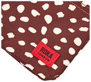 Roka Carnaby kleine portemonnee van gerecycled canvas - bruine vlek