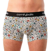 Comfyballs Cotton Regular Boxer - Smiley White