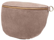 Elie Beaumont Suede Grote Sling Bag - Mink Beige