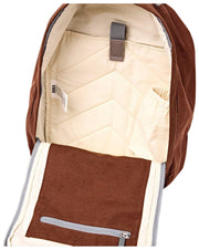Roka Hampton kleine katoenen canvas rugzak - Lindt Brown