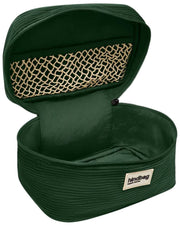 Achterzak Gaspard Vanity Bag - Fluweel Pine Green
