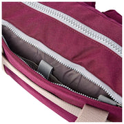 Roka Gatwick kleine plunjezak van gerecycled canvas - kersenlak rood