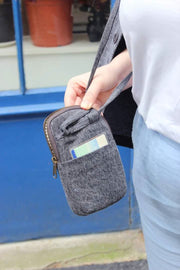 Hindbag Bill Telefoontasje - Denim Grijs