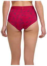Falke Daily Comfort Print 2-Pack hipster slip - zwart/rood