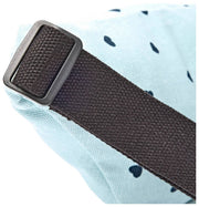 Roka Mill Hill katoenen canvas heuptasje - hartprint blauw