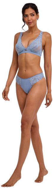 Falke Delicate Touch String - Blauw Staal