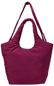 Roka Oxford Medium Taslon Schoudertas - Merlot Rood