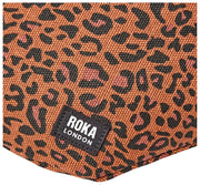 Roka Mill Hill katoenen canvas heuptasje - Mini Leopard Brown