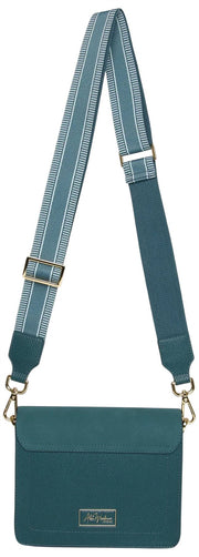 Alice Wheeler London Highbury Crossbody Tas - Blauwgroen