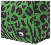 Roka Mayfair kleine katoenen canvas toilettas - Artisjokgroen