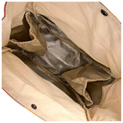 Roka Hampstead katoenen canvas lunchtas - vervaagde multi-streep