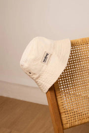 Achterzak Bob Bucket Hat - Fluweel Beige