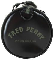 Fred Perry Classic Mini Barrel Bag - Laurierkrans Groen/Zwart