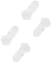 Falke Happy 2 Pack Sneaker Socks - White
