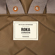 Roka Canfield B Medium gerecyclede nylon rugzak - Legergroen