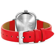 Deens design Elvsten polshorloge - rood
