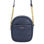 David Jones Double Zip Small Across Body Bag - Navy