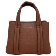 David Jones Large Square Grab Handbag - Cognac Brown