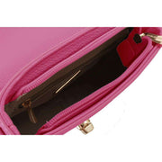 David Jones Small Full Flap Turnlock Across Body Bag - Fuchsia Pink