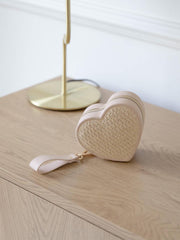 Stackers Heart Travel-sieradendoos - Blush Raffia
