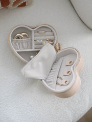 Stackers Heart Travel-sieradendoos - Blush Raffia