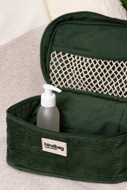 Achterzak Gaspard Vanity Bag - Fluweel Pine Green