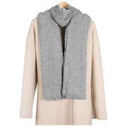 Dents Boucle Fringe Sjaal - Duifgrijs