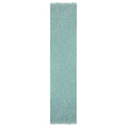 Dents Boucle Fringe Sjaal - Duck Egg Blauw