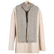 Dents Boucle Fringe Sjaal - Havermoutbeige