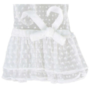 Dents Caroline Double Cuff and Bow Spotty Tulle Gloves - Ivory