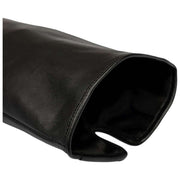 Dents Demi Lange Leren Handschoenen - Zwart