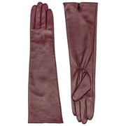 Dents Demi lange leren handschoenen - Damson Burgundy