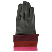 Dents Elodie Leren Touchscreen Handschoenen - Zwart/Roze