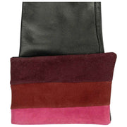 Dents Elodie Leren Touchscreen Handschoenen - Zwart/Roze