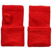 Dents Vingerloze gebreide polswarmers - Berry Red