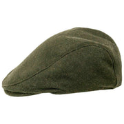 Dents Grafham visgraat tweed platte pet - bosgroen