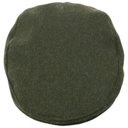 Dents Grafham visgraat tweed platte pet - bosgroen
