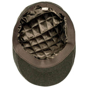 Dents Grafham visgraat tweed platte pet - bosgroen